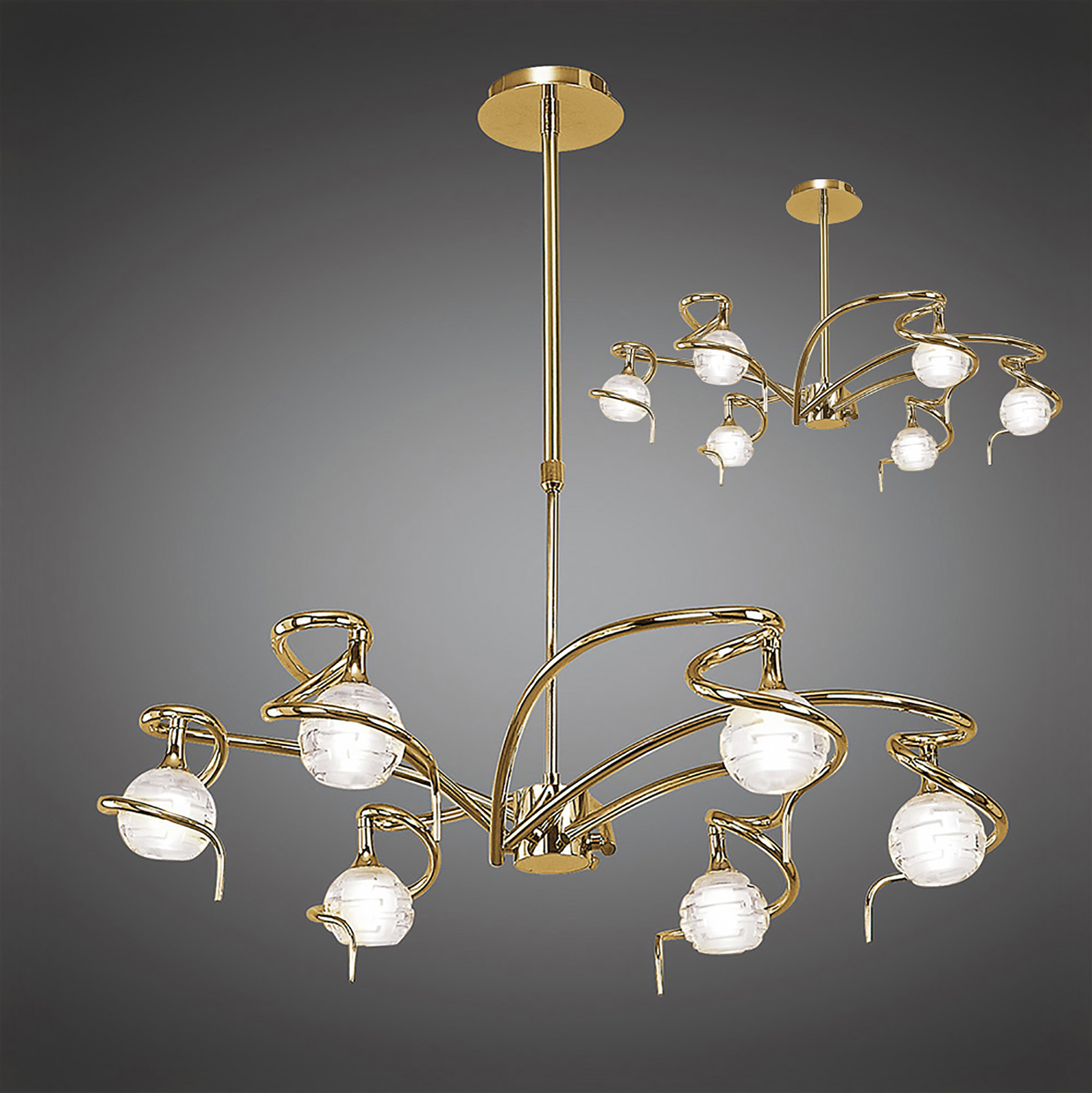 Dali PB Ceiling Lights Mantra Multi Arm Fittings